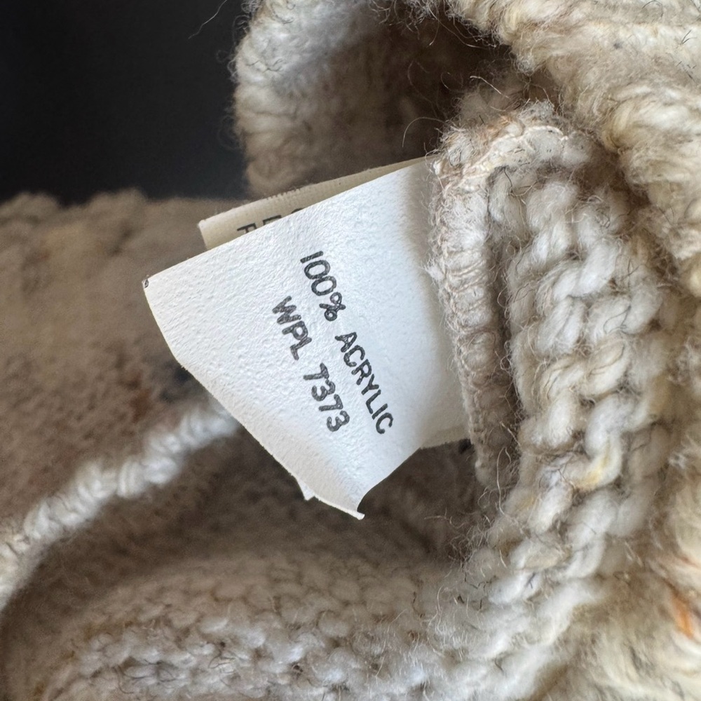Winona Knits Vintage Cream Speckled Knit Sweater Made in Minnesota Size Large - Picture 6 of 7